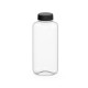 Trinkflasche Refresh klar-transparent 1,0 l - transparent/schwarz